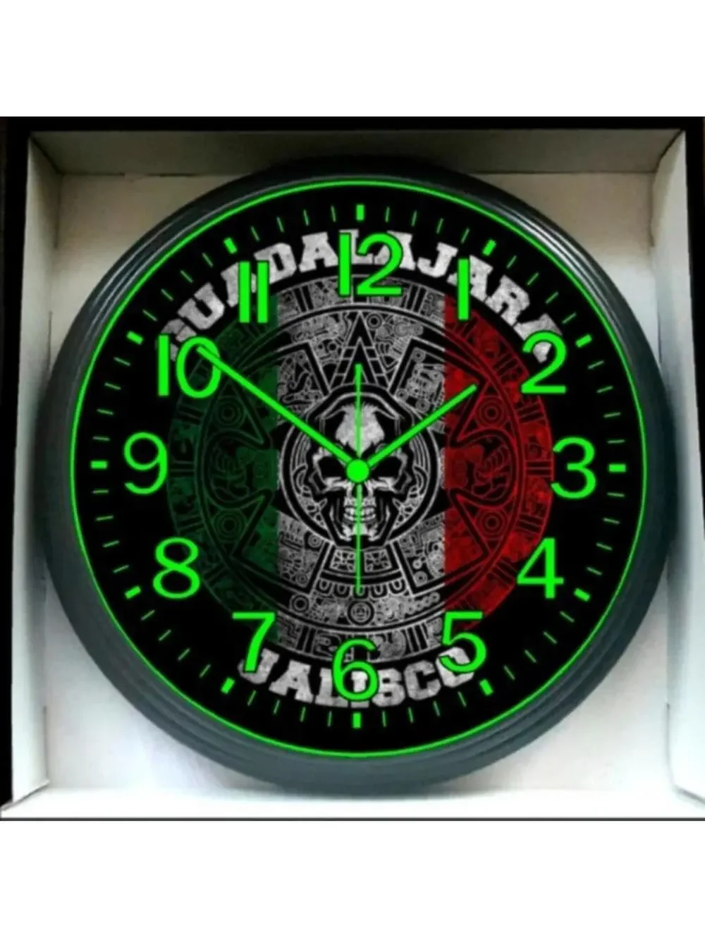 Guadalajara Chivas Jalisco Mexico Glow In The Dark Wall Clock New!